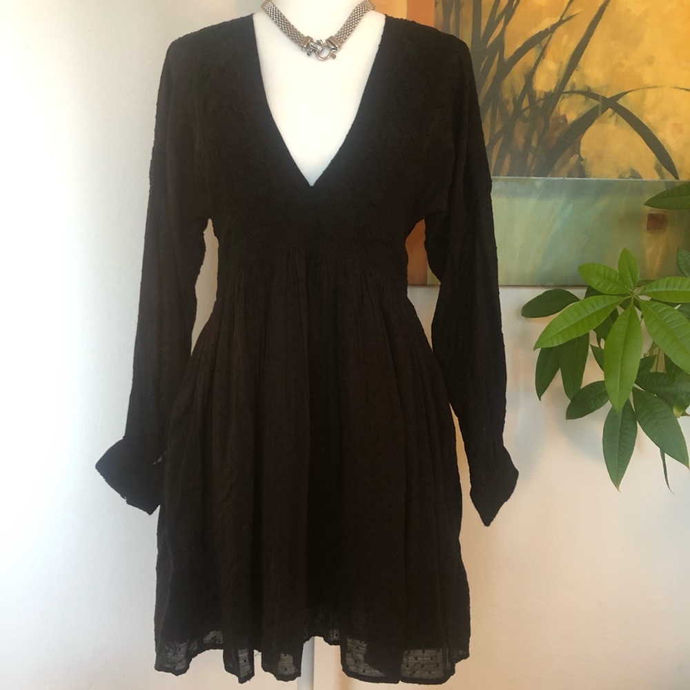 Cute Free People Black Dress